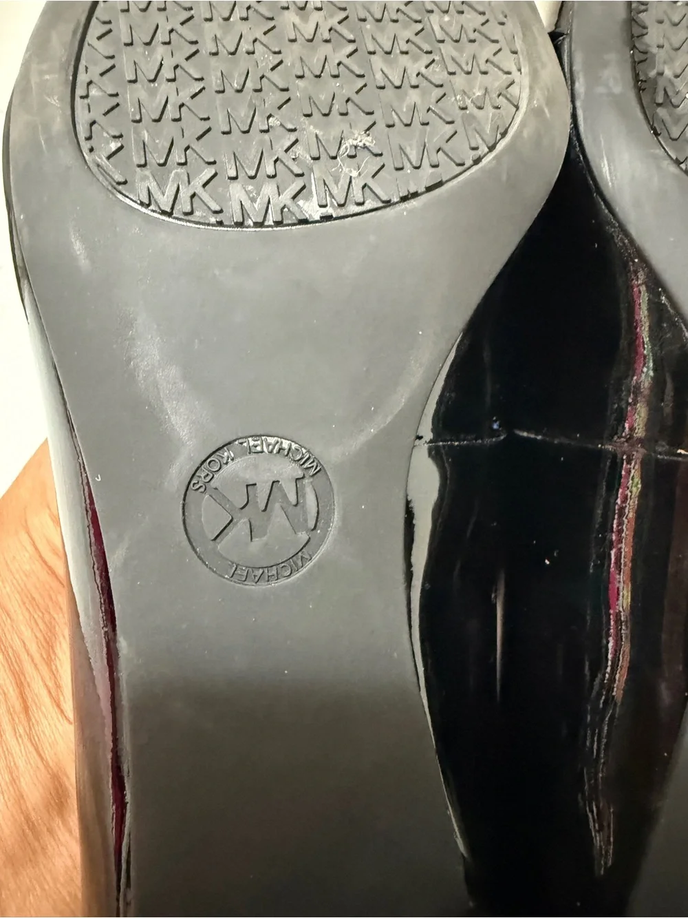 Michael Kors Black Patent Leather Ballet Flats